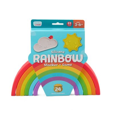 Chuckle & Roar Mini Rainbow Stacker Kids Puzzle - 8pc