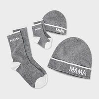 Mama/Mini Maternity Hat And Socks Set