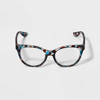 Girls Blue Light Filtering Oval Glasses - Cat & Jack Clear