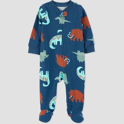 Carters Just One You Baby Boys Dino Footed Pajama
