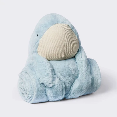 Plush Blanket with Soft Toy - Whale - Cloud Island