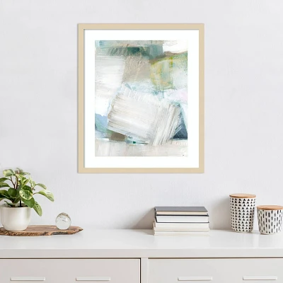 Amanti Art White Blues II by Cartissi Wood Framed Wall Art Print