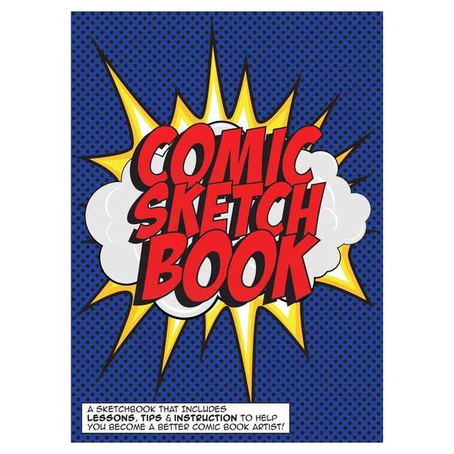 Comic Sketch Coloring Book - Piccadilly: Creative Drawing for Teens, 204 Pages, 11.4 x 8.3