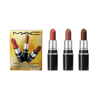 MAC Everyday Luxury Mini Lustre Glass Lipstick Trio Gift Set - Neutral - 0.18oz - Ulta Beauty