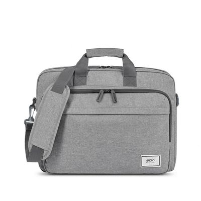 Solo New York Re:New Recycled 15.6 Laptop Briefcase - Gray