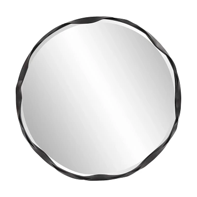 Howard Elliott 40x40 Millennium Silver Square Wall Mirror: Modern Style, Wood Frame, Wall Mounted