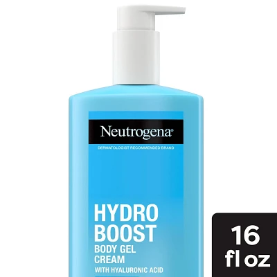 Neutrogena Hydro Boost Hydrating Body Gel Cream with Hyaluronic Acid for Normal to Dry Skin - 16oz