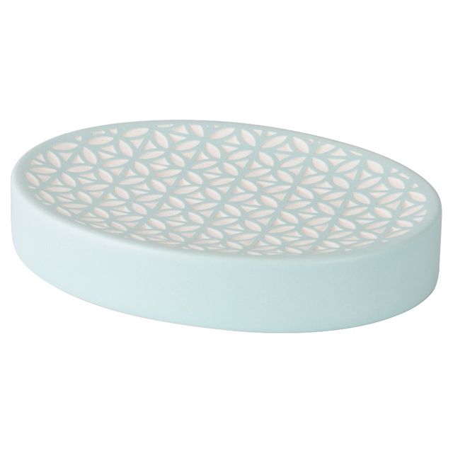 Felix Soap Dish Aqua Blue - Allure: Hand Wash Ceramic, Bathroom Accessory, Soap Saver Design