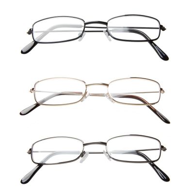 ICU Eyewear Oval Metal Reading Glasses