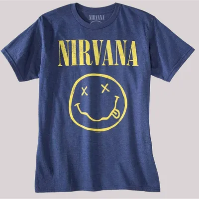 Mens Nirvana Short Sleeve Graphic T-Shirt