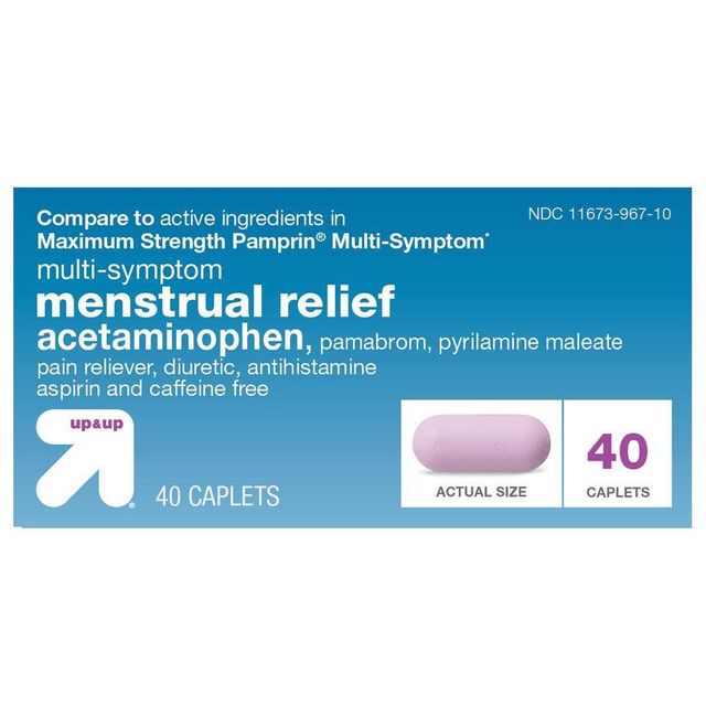 Acetaminophen Multi Symptom Menstrual Relief Caplets - 40ct - Up & Up™ :  Target