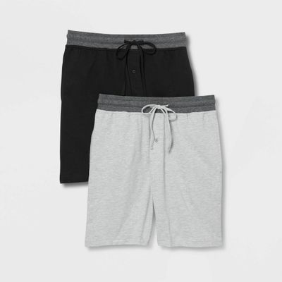 Hanes Premium Mens 9 French Terry Pajama Shorts 2pk