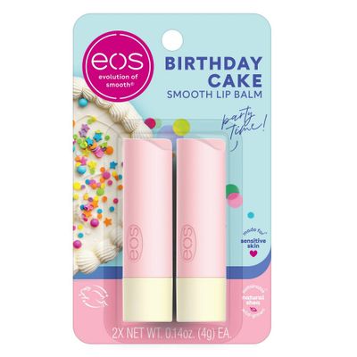 eos Lip Balm Stick - Birthday Cake - 0.28oz