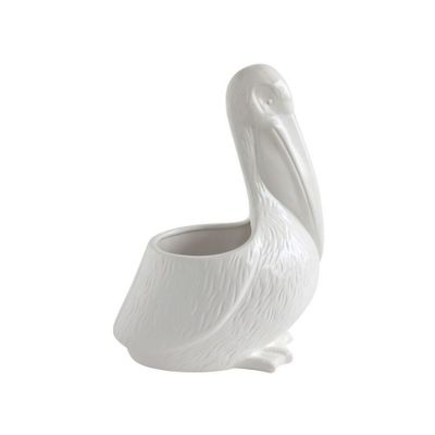 White Pelican Shaped Dolimite Planter - Storied Home