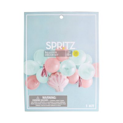 17ct Mermaid Balloon Pack Pink/Teal - Spritz