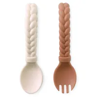 Itzy Ritzy Sweetie Spoons - Buttercream and Toffee - 2ct