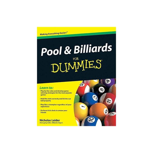 Pool & Billiards For Dummies - (for Dummies) By Nicholas Leider (paperback)  : Target