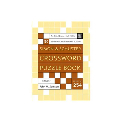 Simon & Schuster Crossword Puzzle Book - (Simon & Schuster Crossword Puzzle Books) by John M Samson (Spiral Bound)