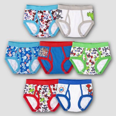 Toddler Boys 7pk Marvel Classic Briefs 2T-3T - Colors May Vary, One Color