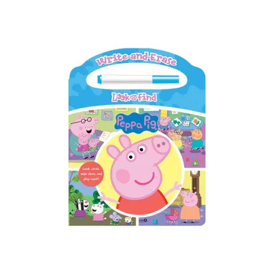 Peppa Pig: Write-And-Erase Look and Find - by Pi Kids (Board Book)