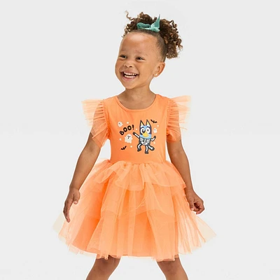 Toddler Girls Halloween Bluey Dress