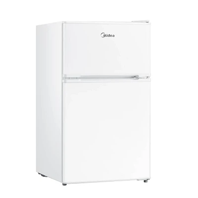 Midea 3.1 cu ft Compact Freestanding Mini Refrigerator White MERM31D2AWW: Energy Star, Reversible Door, Dorm Fridge