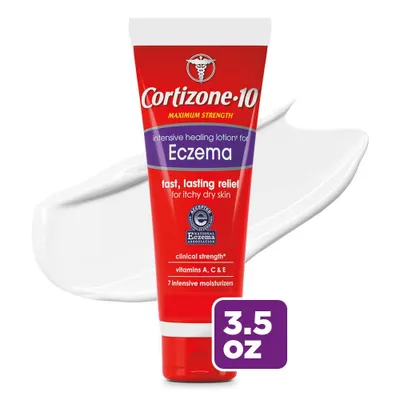 Cortizone 10 Intensive Healing Lotion for Eczema Itchy and Dry Skin - 3.5oz