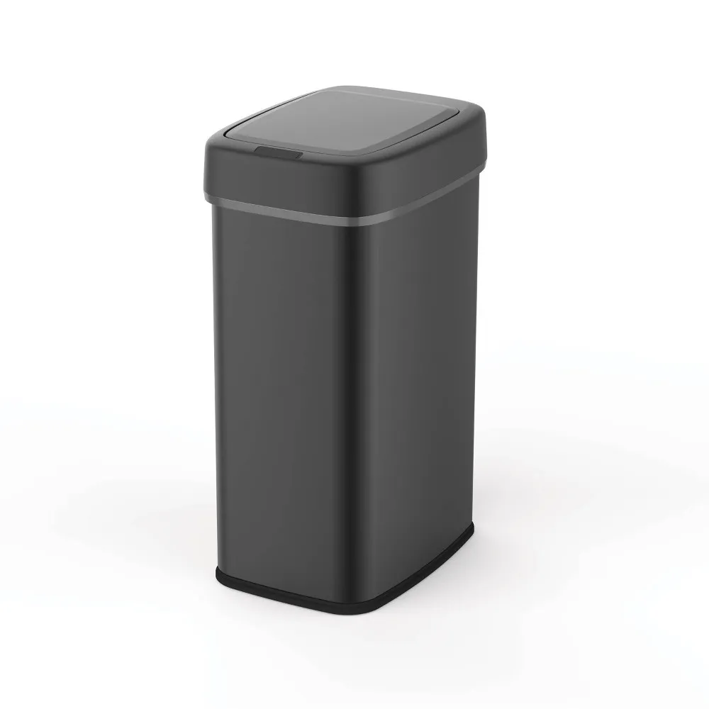 Nine Stars 13.2gal/50L Motion Sensor Trash Can Black