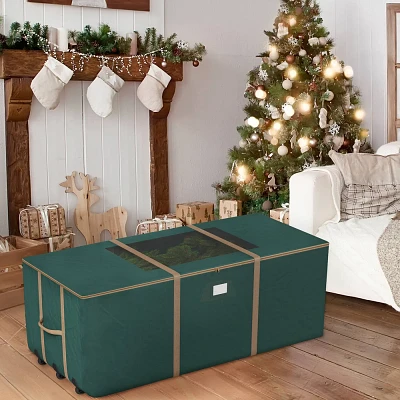 Elf Stor 67X28X28 Rolling Christmas Tree Storage Bag Green