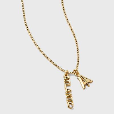 Bijoux Sport by Luv Aj MLS Gold Plated Brass Charm Necklace