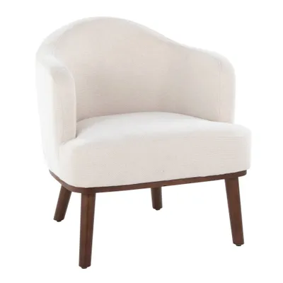 Ahoy Accent Chair Walnut/Cream - LumiSource