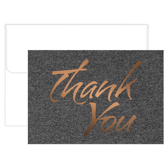 50ct Black Suit Thank Card Pack