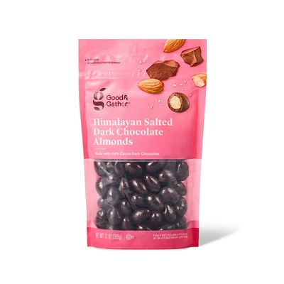 Himalayan Salted Dark Chocolate Almonds - 13oz - Good & Gather