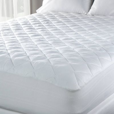 Medium Plush Premium Cotton Sateen Mattress Pad - Eddie Bauer: Hypoallergenic, 300 Thread Count