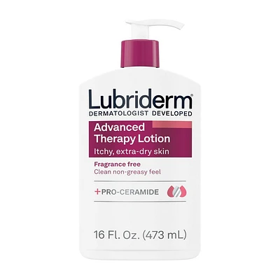 Lubriderm Advanced Therapy Moisturizing Body Lotion for Extra Dry Skin with Pro Vitamin B5 - Fragrance Free - 16 fl oz