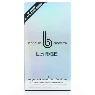 b condoms Platinum Condoms - L - 12ct