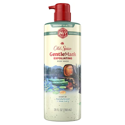 Old Spice Gentle Mans Blend Exfoliating Bodywash Pump - Sandalwood & Aloe Vera - 26 fl oz