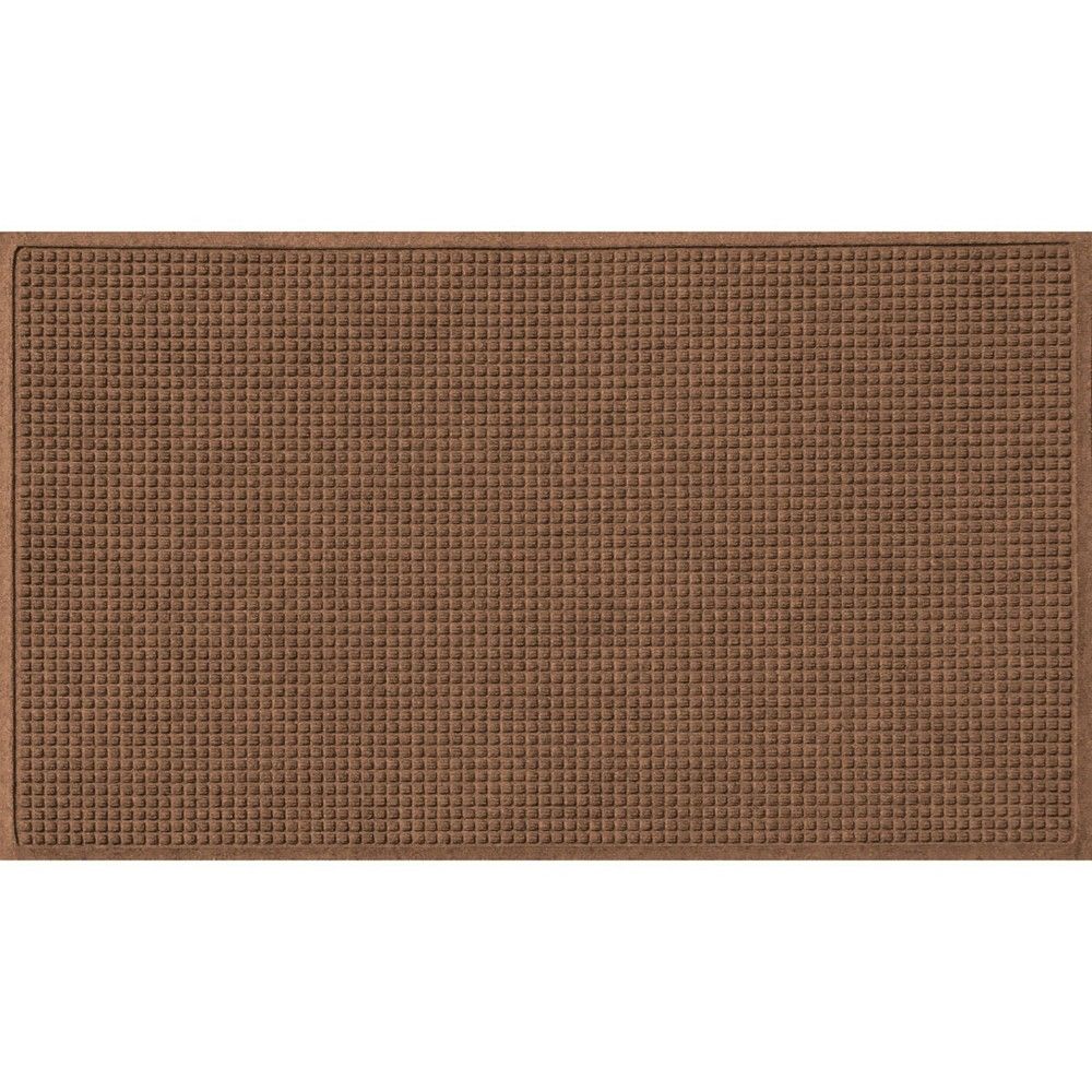 Bungalow Flooring 3x5 WaterHog Squares Indoor/Outdoor Doormat Dark Brown