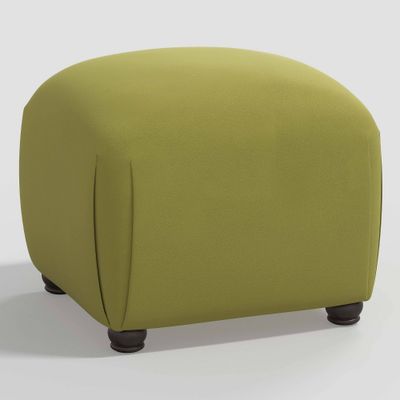 Skyline Furniture Poppy Ottoman Velvet : Upholstered Square Pouf