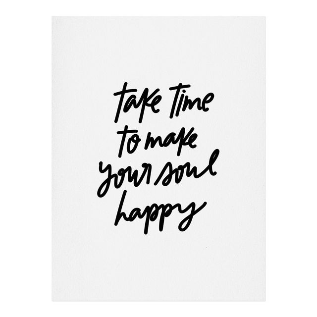 8x10 Chelcey Tate Make Your Soul Happy Art Print: Unframed Wall Poster - Deny Designs