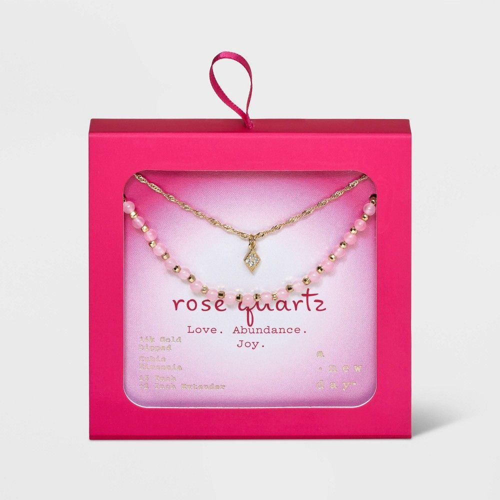 target pink necklace