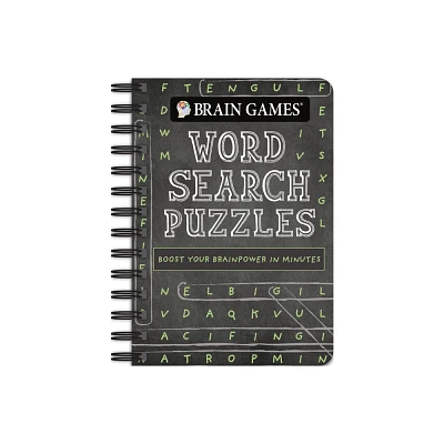 Brain Games - To Go - Word Search Puzzles (Chalkboard) - by Publications International Ltd & Brain Games (Spiral Bound)