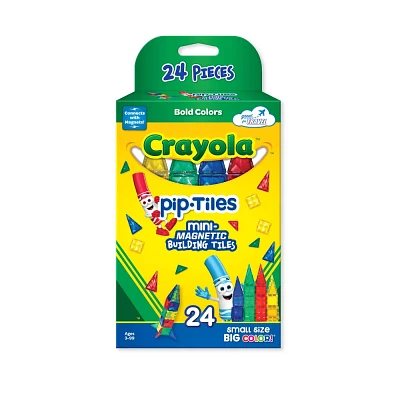 Crayola Mini Bold PIP Magnetic Tiles 24pc Set