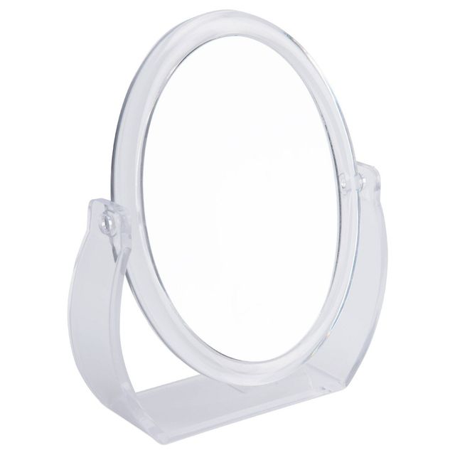 Home Details 8 Vanity Rubberized 1X-10X Magnification Mirror  : Microfiber, Machine Washable, Non-Slip Backing