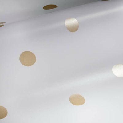 RoomMates Dots Peel & Stick Wallpaper Gold