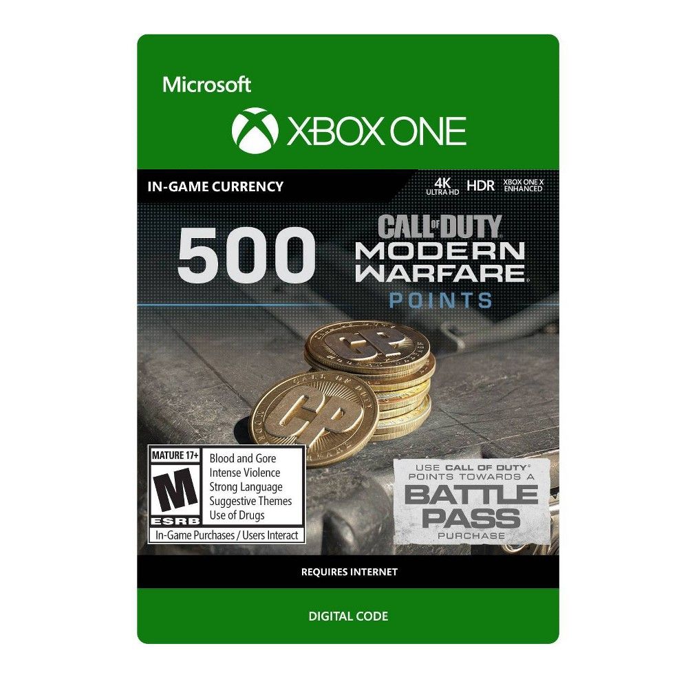 Xbox Call of Duty: Modern Warfare 500 Points - Xbox One (Digital) | The  Market Place