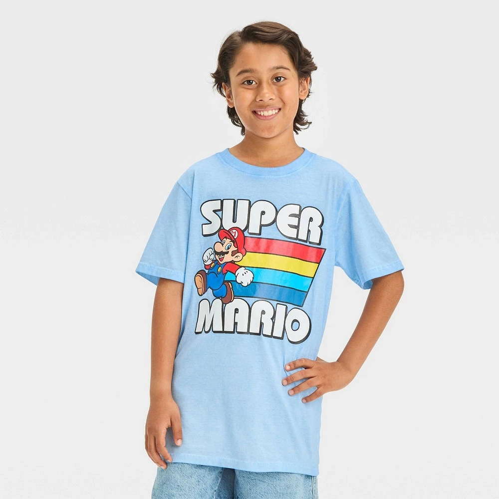 Boys Super Mario Racing Short Sleeve Graphic T-Shirt