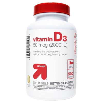 Vitamin D3 Dietary Supplement Softgels - 500ct - up & up