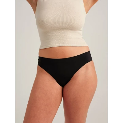 Saalt Leakproof Seamle Thong - Light Aborbency - Black