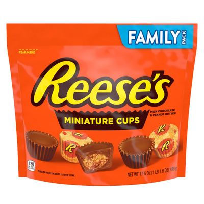 Reeses Miniatures Milk Chocolate Peanut Butter Cups Candy